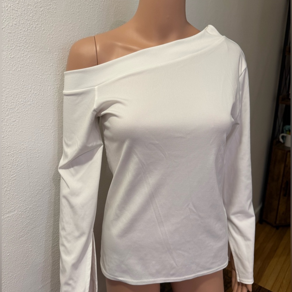 Elegant Off-Shoulder White Top